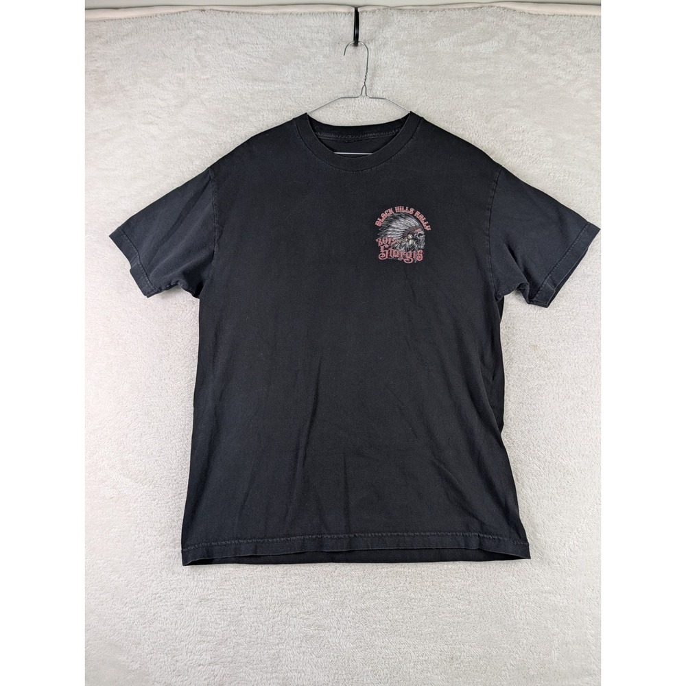 Sturgis Black Hills Rally 2017 Skull Graphic T-Shirt Mens Medium Black